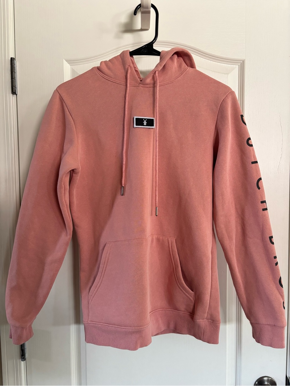 Dutch Bros Soft Pink Pullover Hoodie Sweatshirt Size M
